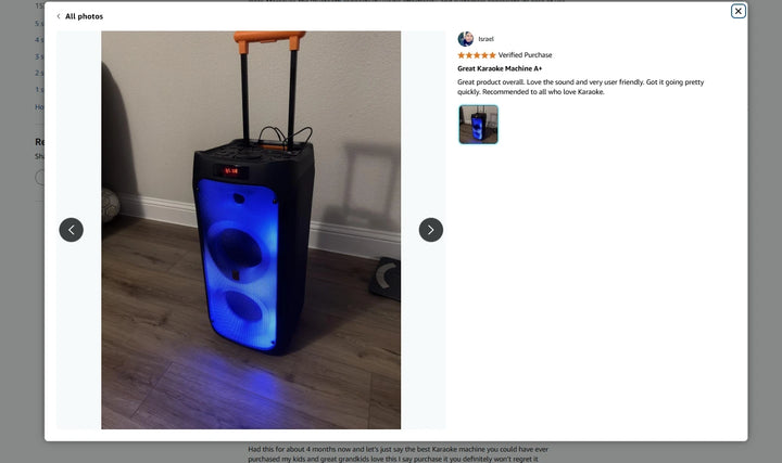 Karaoke Machine, Portable Bluetooth Speaker with 2 Wireless Karaoke Microphones, Karaoke Machine for Adults Kids for Home Party