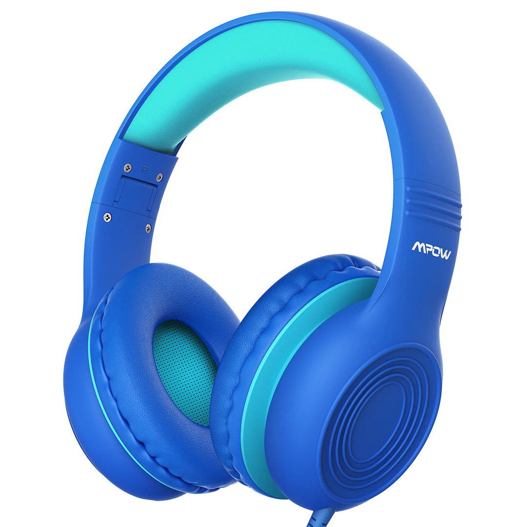 Mpow CH6S Wired Headphones For Kids With Microphone Max 85dB Food Grade Material Over-Ear Kids Headphones For iPad Kindle Phones