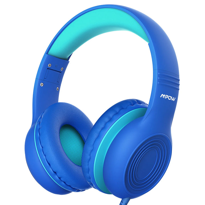 Mpow CH6S Wired Headphones For Kids With Microphone Max 85dB Food Grade Material Over-Ear Kids Headphones For iPad Kindle Phones