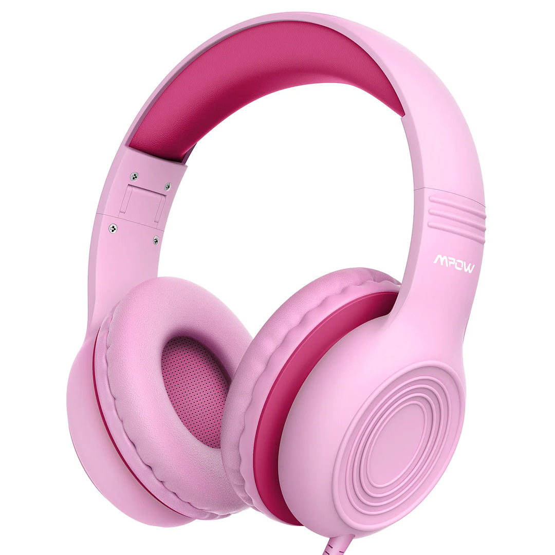 Mpow CH6S Wired Headphones For Kids With Microphone Max 85dB Food Grade Material Over-Ear Kids Headphones For iPad Kindle Phones