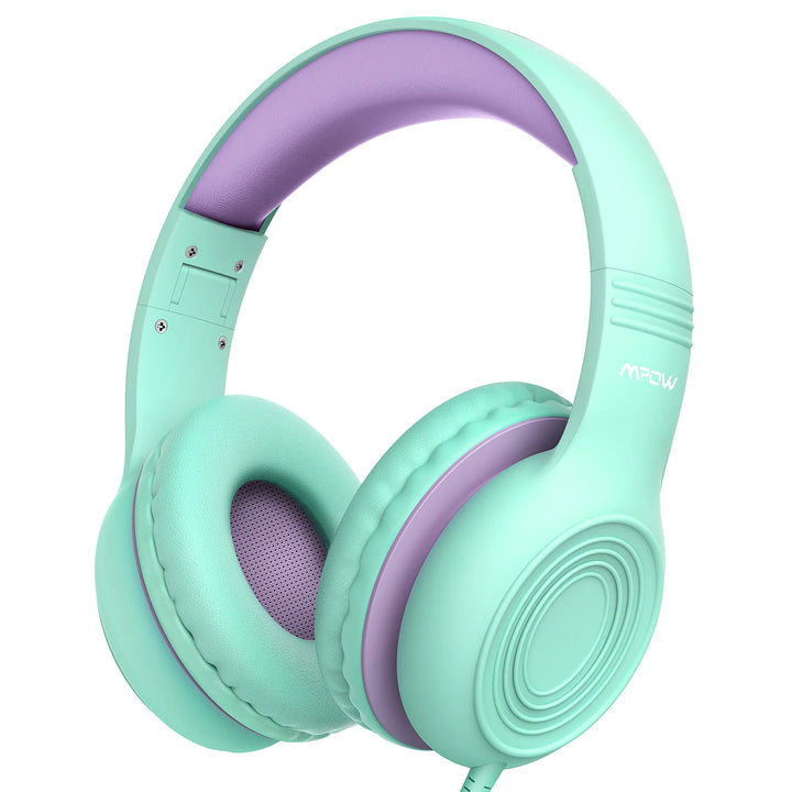 Mpow CH6S Wired Headphones For Kids With Microphone Max 85dB Food Grade Material Over-Ear Kids Headphones For iPad Kindle Phones
