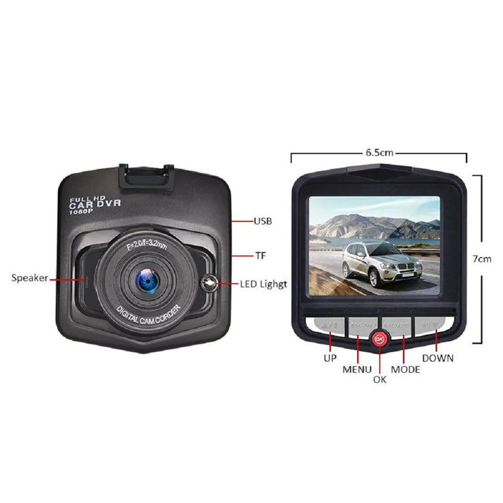 2.4'' Full HD 1080P Dash Cam Car DVR Front or Rear Camera Night Vision G-sensor