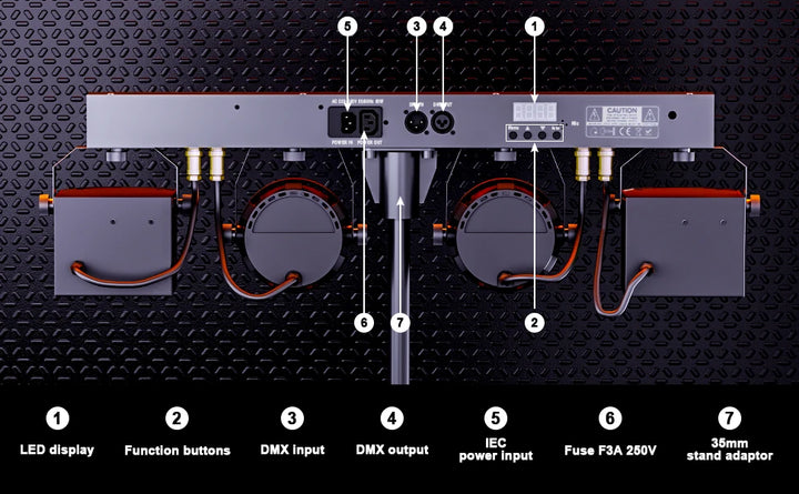 U`King Combination Bracket Lights 60W RGBW LED Par Light DMX Controlled Stage Light For DJ Disco Concerts Wedding Birthday Party