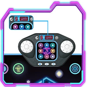 VATOS Dance Mat for Kids 27 Levels 8 LED Keys Bluetooth 5 Game Modes Built-in Music Ages 3+ Years