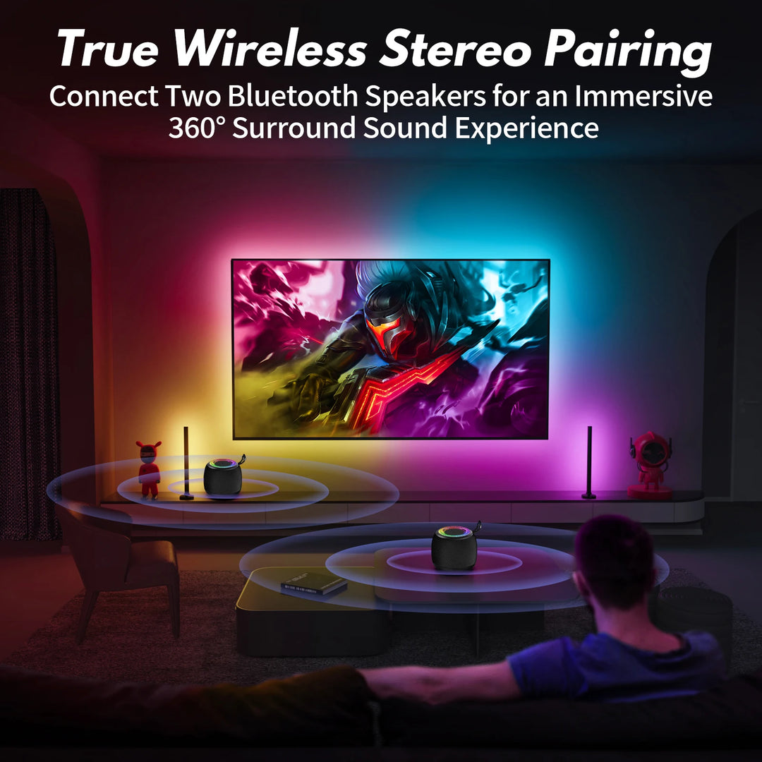FanFun Karaoke Machine for Adults and Kids, wired Speaker with 1 Microphones, Portable Party Karaoke Speaker with DJ Lights