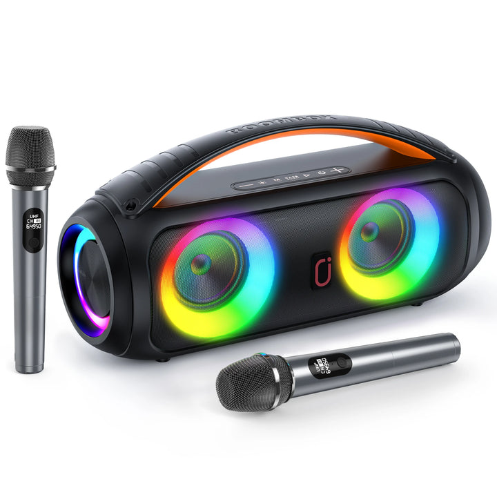 FanFun D16T Portable Bluetooth Speaker, Loud Boombox Speaker with Subwoofer, Powerful Deep Bass Stereo Sound, IP65 Waterproof