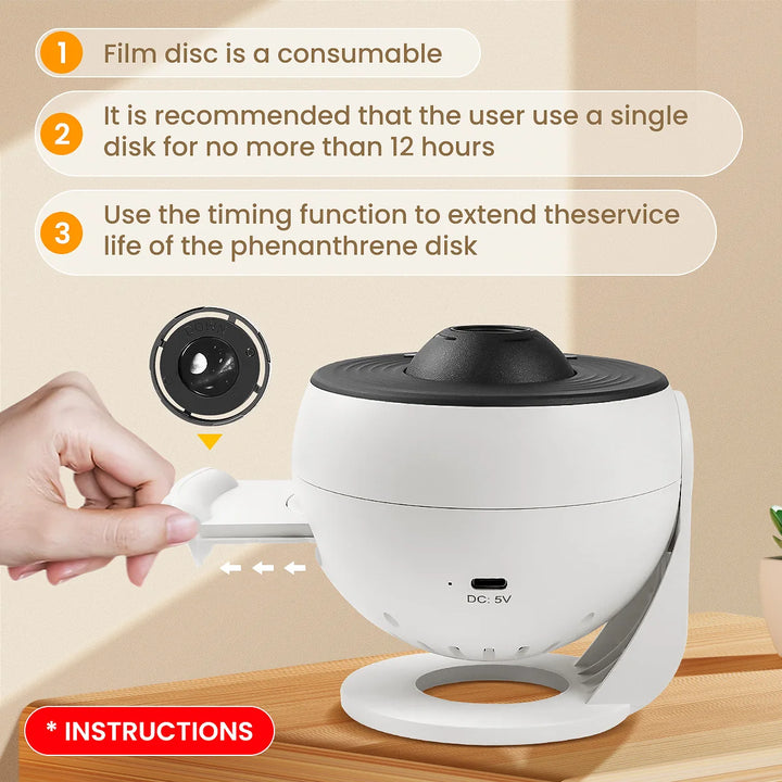 2025 New Model 4K HD Earth Projector PRO,13 Film Card, Globe Galaxy Projection Lamp Pro Version, Table Lamp From home decor