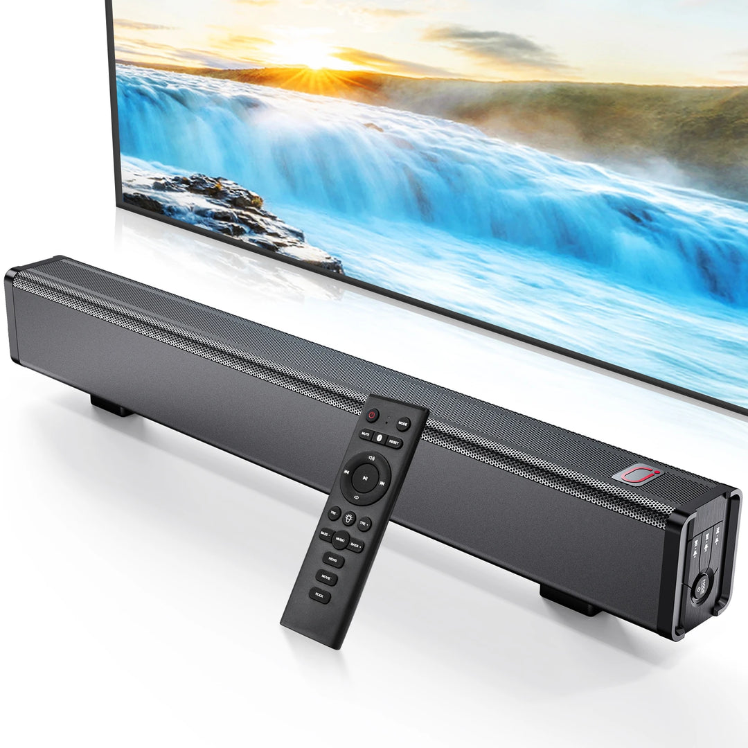 Tisco TV Sound Bars, Bluetooth 5.4 Speaker for TV, 2.0 Channels with Subwoofer, 3D Surround Sound System Home Theater, 3 EQ Mode