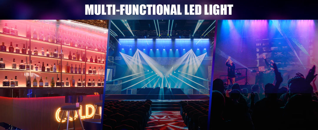 U'King 1/2/4Pcs 120W Wall Washer Lights 18X8W RGBW LED Stage Light Bar With White Fill Lighting For Wedding Party KTV Club Event