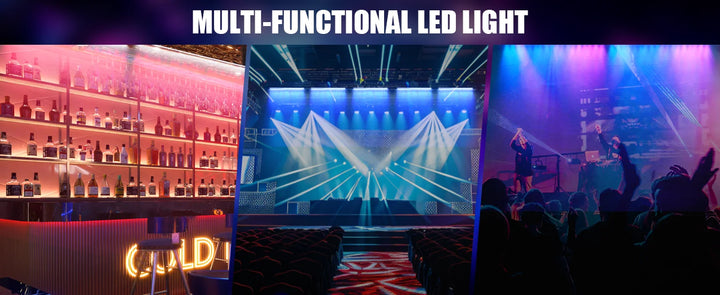 U'King 1/2/4Pcs 120W Wall Washer Lights 18X8W RGBW LED Stage Light Bar With White Fill Lighting For Wedding Party KTV Club Event