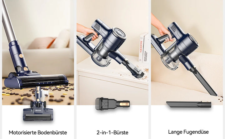 I8 Corded Vacuum Cleaner, 23000Pa 6M Long Cord Stick Vacuum for Floor, Carpet, Pet Hair