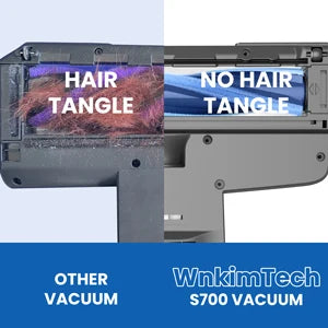 Wnkim S700 Wnkim Cordless Vacuum Cleaner for Pet Hair, 25Kpa Powerful Vacuum with LED Display, 45 Mins Runtime, Stick Vacuum