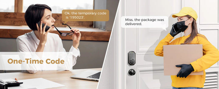 Arpha Smart Door Lock Keyless Entry Lock 100 Codes Bluetooth Door w/ 2 Door handles Home Security Hotel Electronic Password Lock