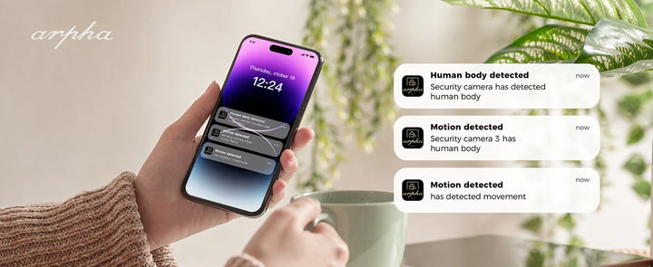 Arpha Smart Lock AL501 All-in-One WiFi Smart Door Lock 6 in 1 Video Camera with Doorbell Fingerprint Keyless 32GB Digital Keypad