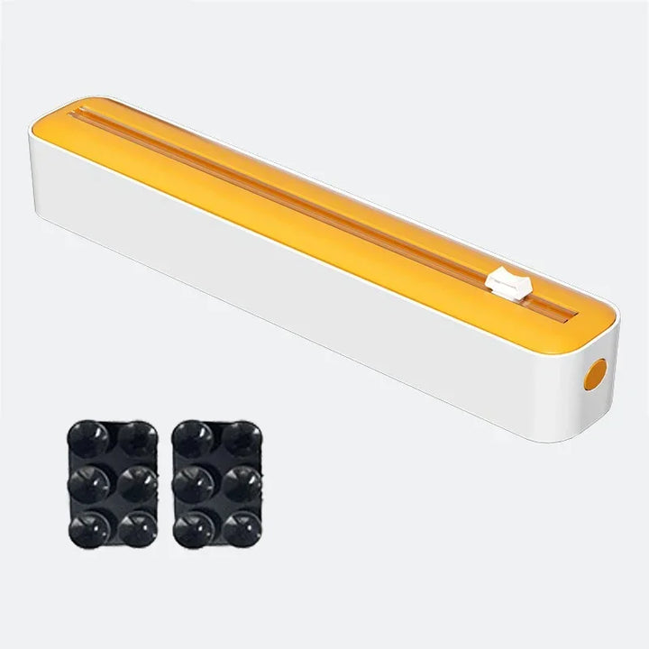 2-in-1 Wall-Mounted Food Wrap and Foil Dispenser with Cutter