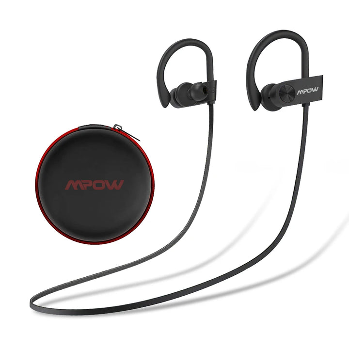 New Version Mpow Flame Sports Earphones IPX7 Waterproof Bluetooth V5.3 Earbuds 12 Hours Playtime & Noise Canceling Mic for iPhone