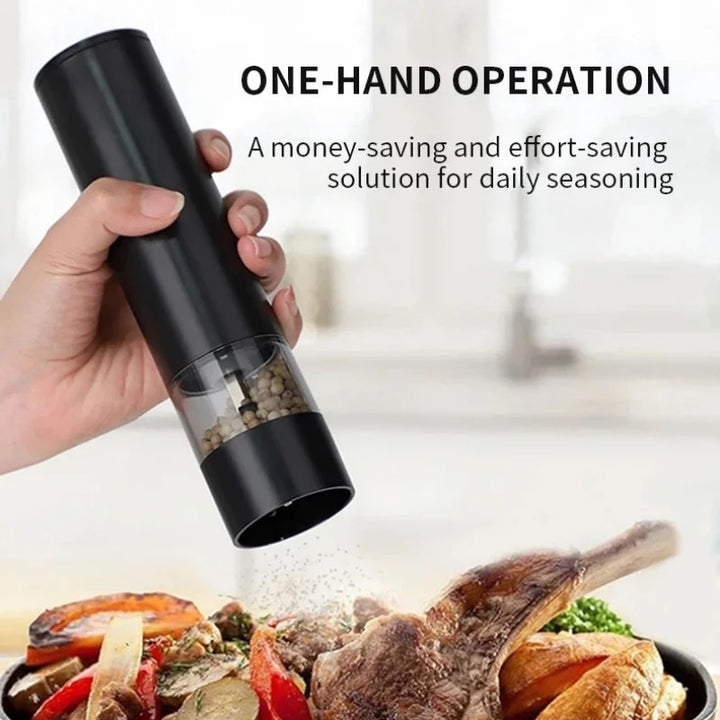 Electric Salt and Pepper Grinder Adjustable Coarseness Large Capacity Pepper Grinder Rechargeable Spices