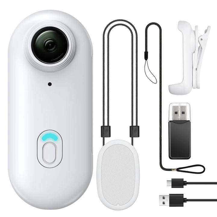 4K Mini WIFI Action Camera 128GB Thumb POV Portable Video Recorder with IPX7 Waterproof Camcorder Helmet Mount Vlogging (Black)