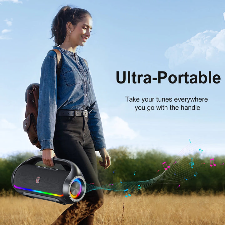 FanFun Bluetooth Speaker Output Power Bluetooth Speaker with Excellent Bass Performace Waterproof Camping Outdoor