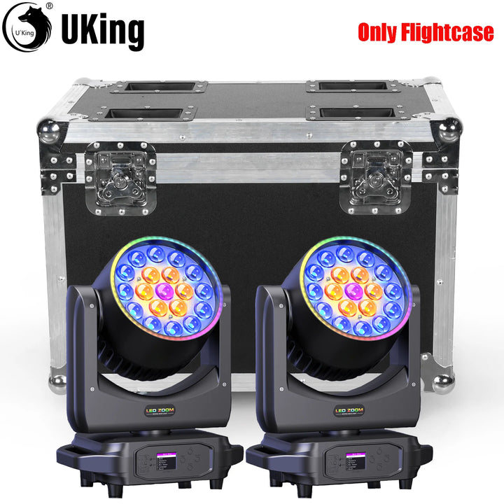 U'King Airline Case Premium Leather Airline Case Gator Case Customized Flightcase For 2Pcs 220W Moving Head Stage Lights