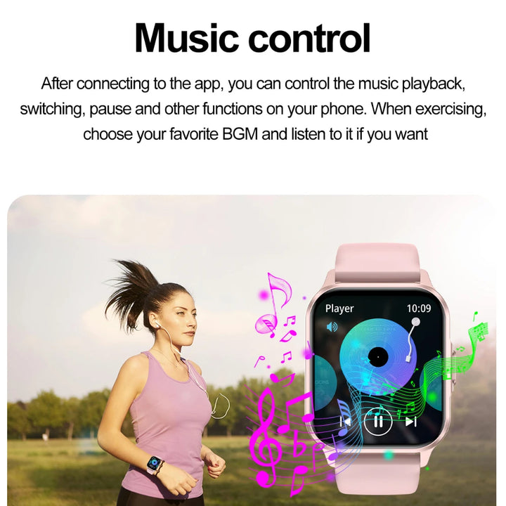 1.83" TFT Smartwatch, Voice Call Music Health Monitor, Exercise Tracker, Android IOS Waterproof Smartwatches For Men Women