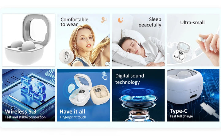 Mini Earbuds Wireless Bluetooth for Small Ear Canals