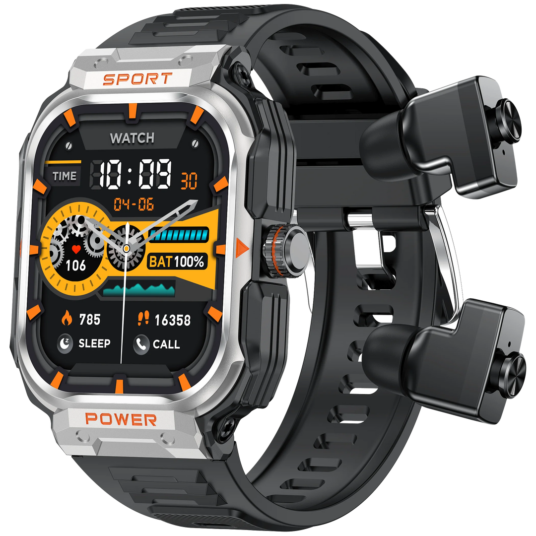 2.01" HD Screen Wireless headphones Smartwatch 2-in-1,Bluetooth Call,NFC,Activity Tracker,Headphone Smart Watches For Men Women