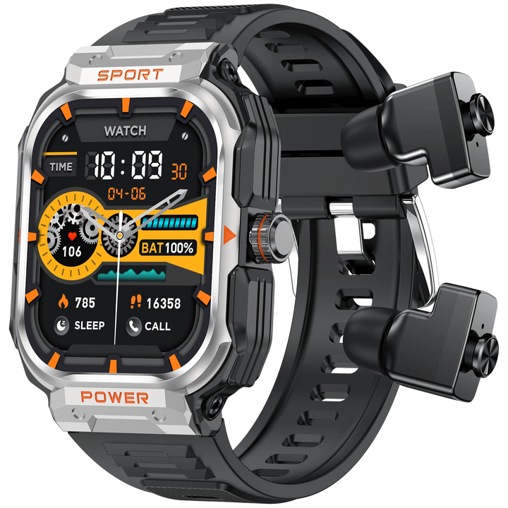 2.01" HD Screen Wireless headphones Smartwatch 2-in-1,Bluetooth Call,NFC,Activity Tracker,Headphone Smart Watches For Men Women