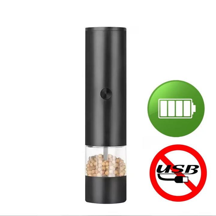 Electric Salt and Pepper Grinder Adjustable Coarseness Large Capacity Pepper Grinder Rechargeable Spices