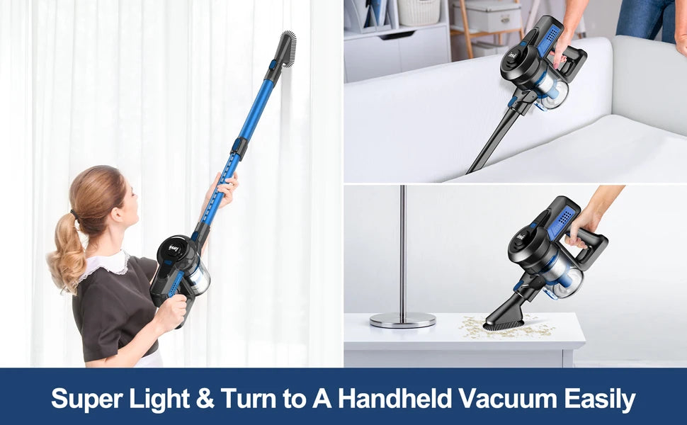 INSE N650 Cordless Vacuum Cleaner 4-Stage Advanced Filtration System Captures 99.99% of fine particles