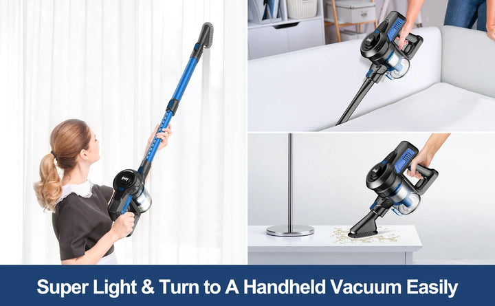 INSE N650 Cordless Vacuum Cleaner 4-Stage Advanced Filtration System Captures 99.99% of fine particles