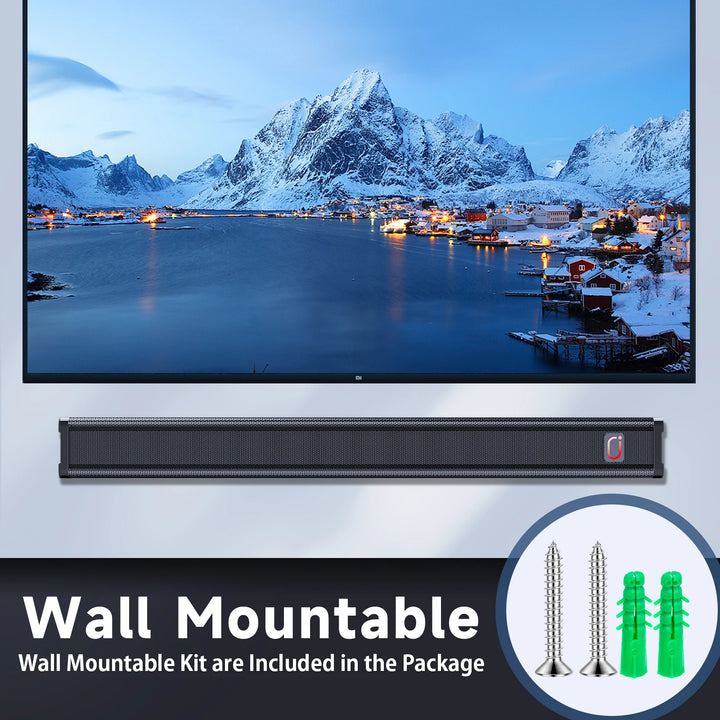 Tisco TV Sound Bars, Bluetooth 5.4 Speaker for TV, 2.0 Channels with Subwoofer, 3D Surround Sound System Home Theater, 3 EQ Mode