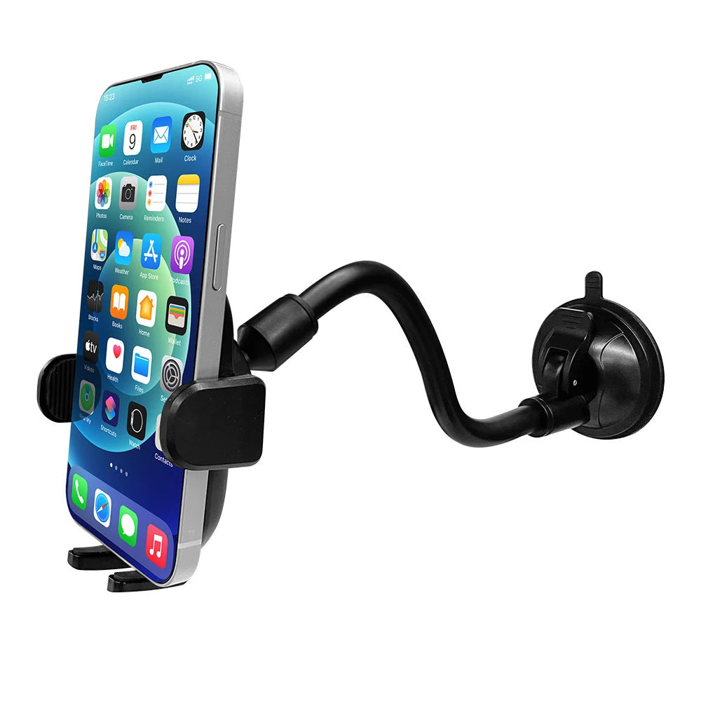 Mpow CA158 Universal Car Phone Mount Windshield Dashboard Car Phone Holder with Long Gooseneck for iPhone 14 15 Plus Max Samsung