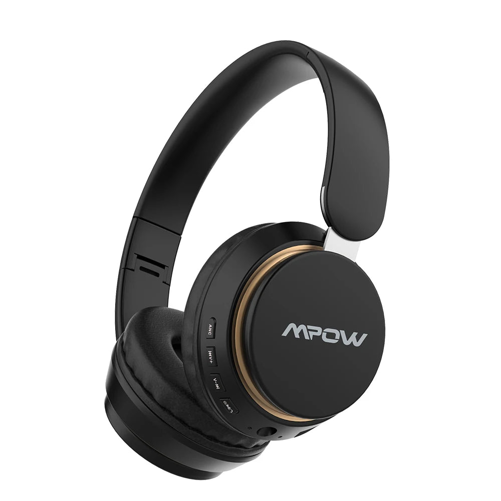 Mpow J2 ANC Wireless Bluetooth Headphones Upgraded Active Noise Reduction Over-Ear Headphones Long-lasting 24 Hours Playtime