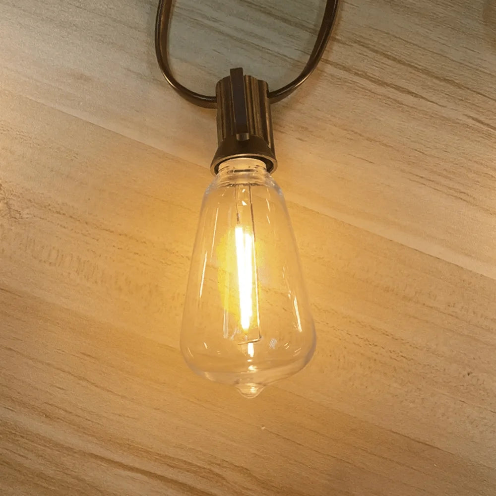 150FT 60 Bulb Outdoor String Lights Hanging Patio LED Bulbs Halloween Outside Lighting Patio Backyard Porch Holiday Party Decor