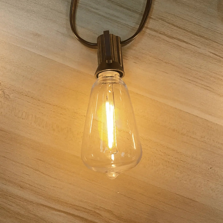 150FT 60 Bulb Outdoor String Lights Hanging Patio LED Bulbs Halloween Outside Lighting Patio Backyard Porch Holiday Party Decor