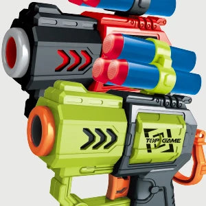VATOS 2X Bow Arrow + Guns Toy For Kids LED Light Up Archery with Suction Cup Stand Target Dart Board Indoor Outdoor Game Toys