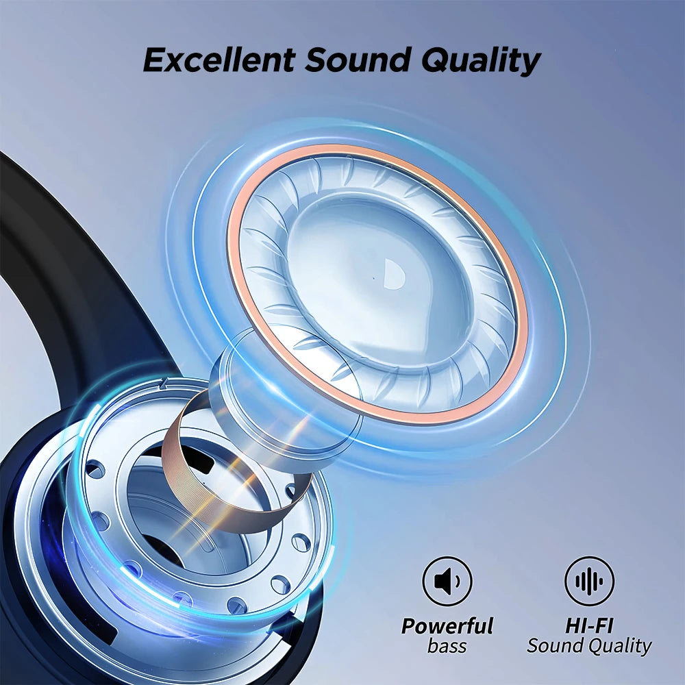 Mpow X14 Bone Conduction Sport Headphones Bluetooth 5.3 Wireless Earphone Handsfree IPX6 Waterproof TWS Headset with Mic for Gym
