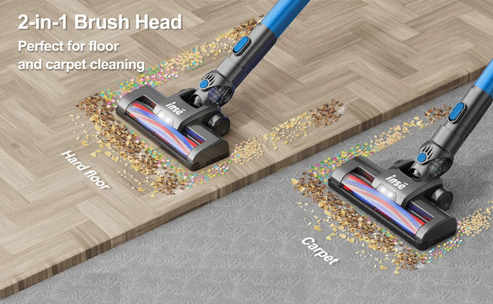 INSE N650 Cordless Vacuum Cleaner 4-Stage Advanced Filtration System Captures 99.99% of fine particles