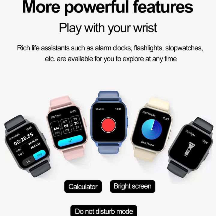 1.83" TFT Smartwatch, Voice Call Music Health Monitor, Exercise Tracker, Android IOS Waterproof Smartwatches For Men Women