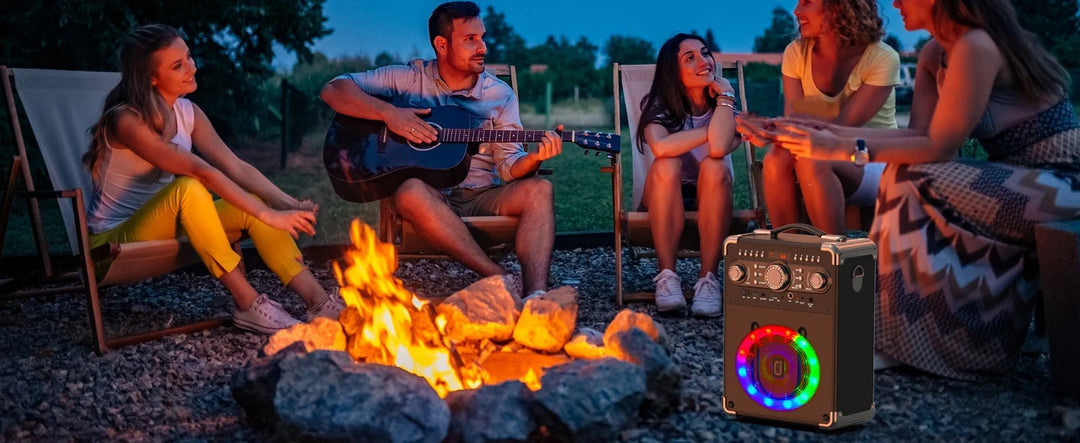S8-T Kara Ok with 3 Microphones, Portable Bluetooth 5.3 Kara Ok Speaker, Suitable for Outdoor Activities