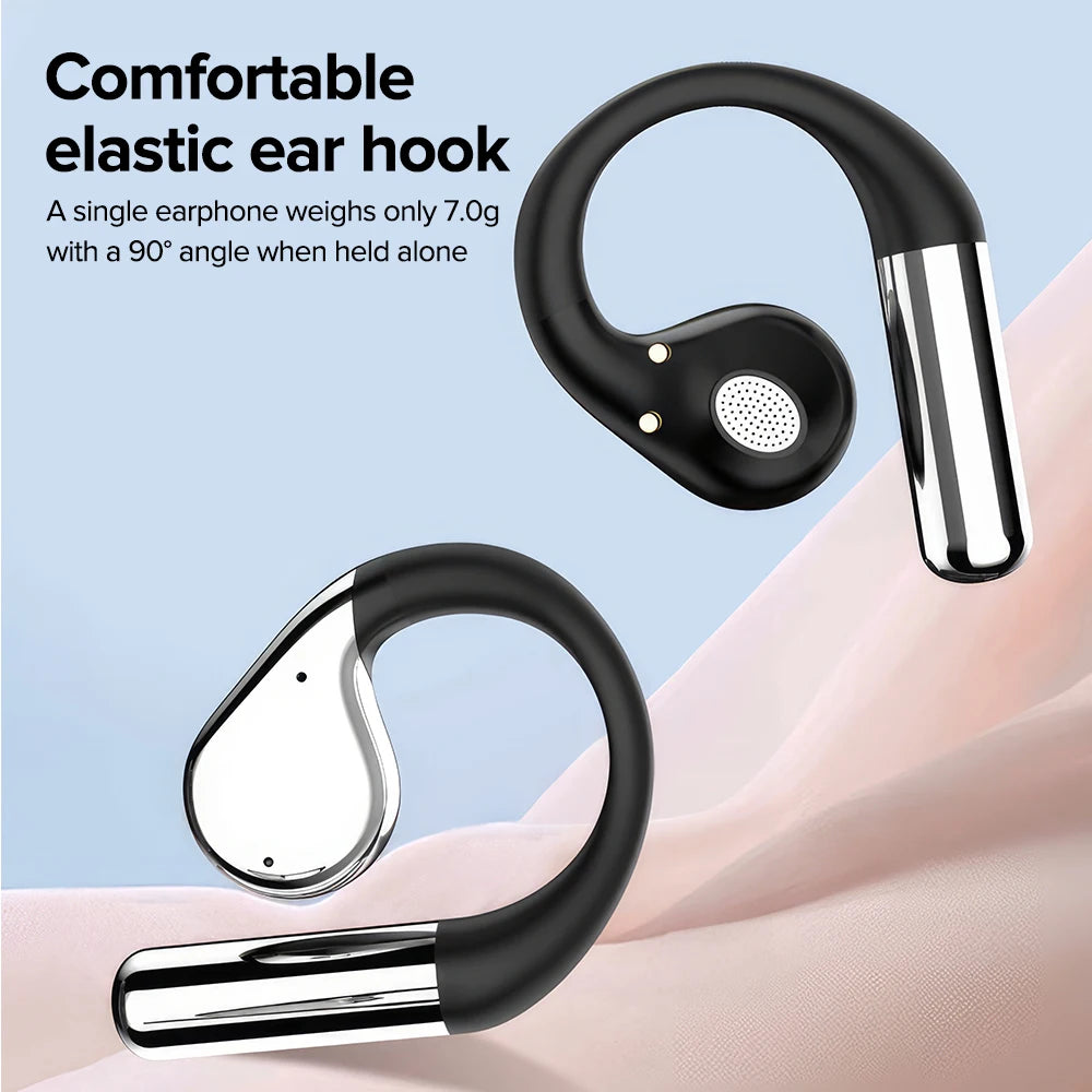 Mpow Q31 Wireless Earbuds 60hrs Bluetooth 5.4 Sport Earphones with Earhooks ENC Noise Cancelling Mic Earbuds for Workout/Running