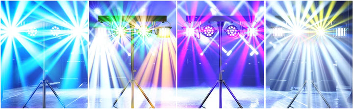 U`King Combination Bracket Lights 60W RGBW LED Par Light DMX Controlled Stage Light For DJ Disco Concerts Wedding Birthday Party