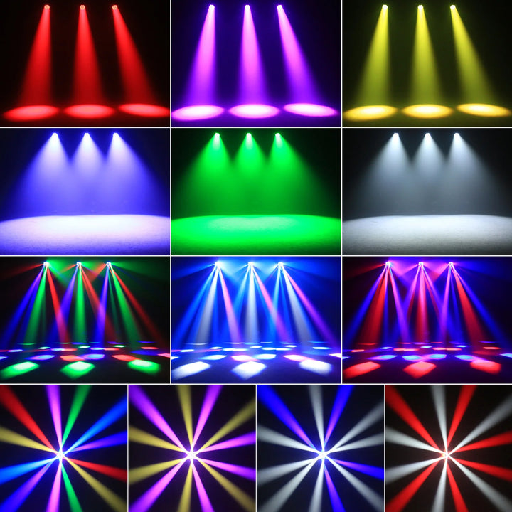 U'King 300W Moving Head DJ Lights LEDs BEE'S EYE Stage Lights DMX Control&Sound Activated For DJ Bar Christmas wedding Party