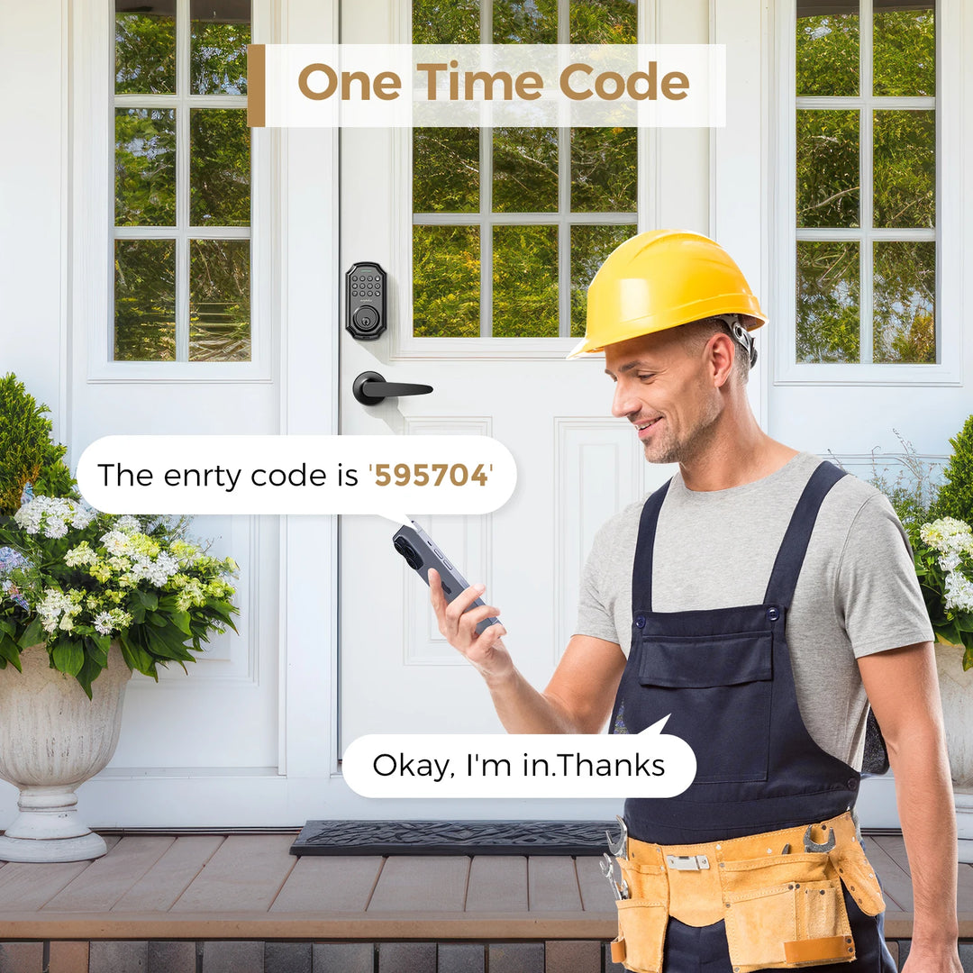 Arpha Smart Door Lock D180H Electronic Lock Bluetooth Door Lock 100 Password App Control Combination Lock Long Battery Life