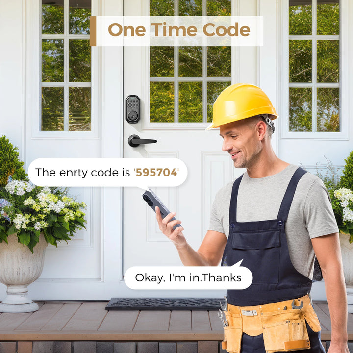Arpha Smart Door Lock D180H Electronic Lock Bluetooth Door Lock 100 Password App Control Combination Lock Long Battery Life