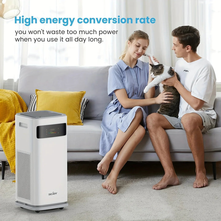 Sejoy Smart Air Purifier HEPA Filter Large Size High Quality APP Control WiFi Air Cleaner For Home Up To 2500 Sq.ft