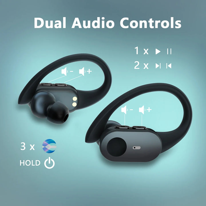 Mpow T68 Deep Bass Wireless Earbuds Bluetooth 5.3 TWS Earphones in-Ear LED Display Waterproof True Earphones for Work Gym Sports