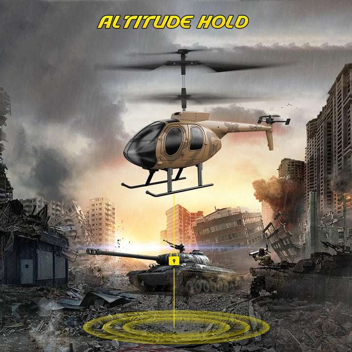 Vatos remote controlled helicopter camouflage 2.4GHz radio indoor RC helicopter toy one click takeoff for kids