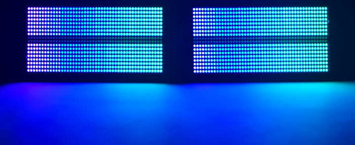 U'King 4Pcs 200W LED RGBW 48+8-Segment Strobe Lights DMX512 Wash Stage Light Uplight DJ Lights For Party Disco Wedding Bar KTV